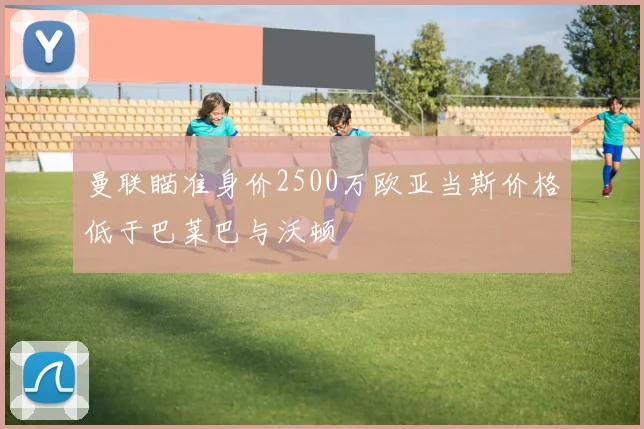 曼联瞄准身价2500万欧亚当斯价格低于巴莱巴与沃顿